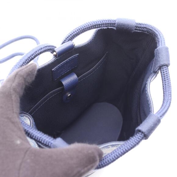 Louis Vuitton Randonne Shoulder Bag Leather Canvas Monogram Bandana Blue - Picture 3 of 5